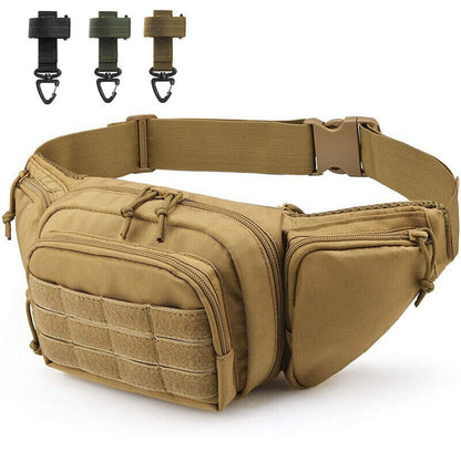 Men Waist Pack Nylon Pouch Army Military Hunting Climbing Camping Belt Bag