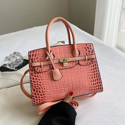 High Quality Lock Handbag Women's Tote Bags,Purse,Fashion Satchel/Top Handle Bag