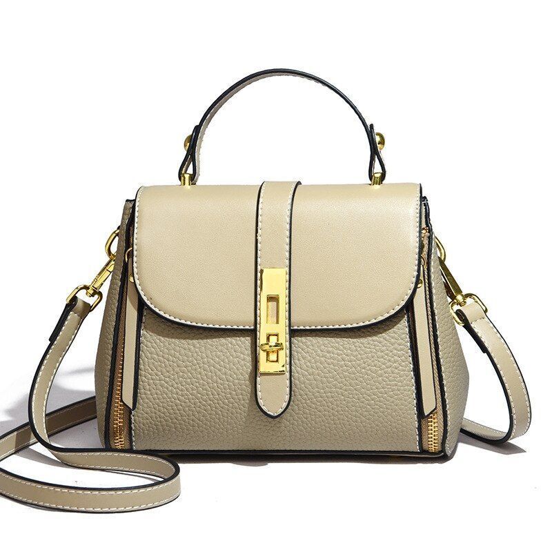 Sling Top Handle Handbags Genuine Leather Vintage Tote Messenger Shoulder Purse