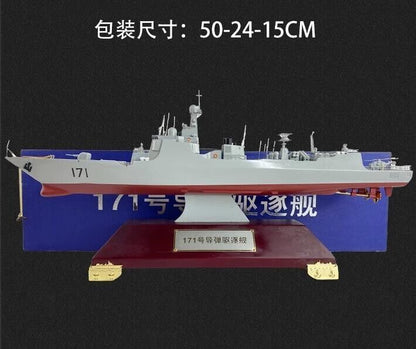 1:350 45CM Guided Missile Destroyer 052C 171 Battle Ship Diecast Warship Model