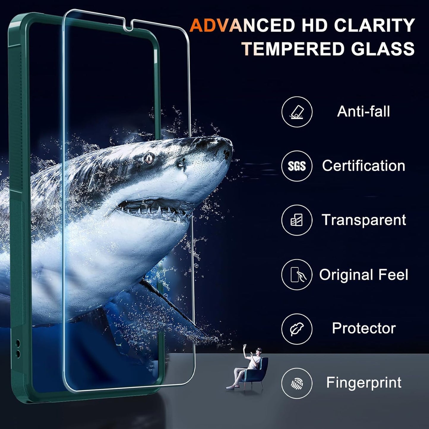 Case for Samsung Galaxy A17 5G Phone Cover with Screen Protector+Camera Lens Cov