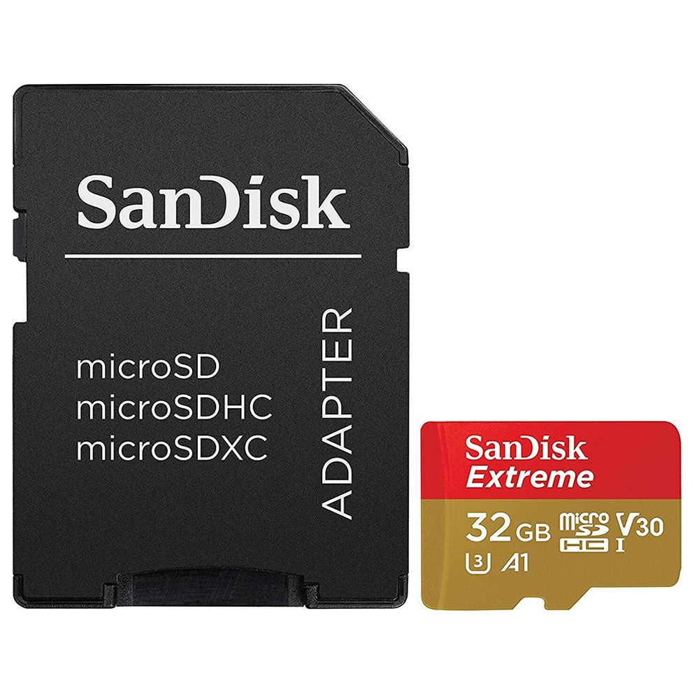 SanDisk Extreme microSD Card 32GB /64GB /128GB /256GB w/ Card Reader +SD Adapter