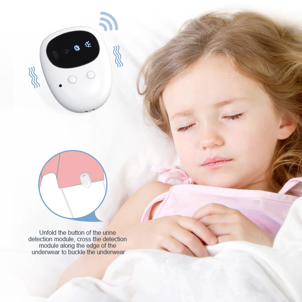 Wireless wet urine and enuresis alarm for elderly and infant bedwetting reminder