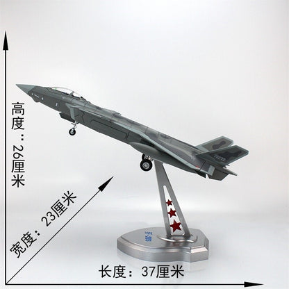 1:58 37CM China Air Force J-20S Stealth Fighter Plane Diecast Aircraft Model