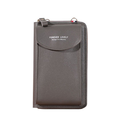 Wallet Shoulder Mini Synthetic Leather Bag Straps Phone Big Card Holders Handbag