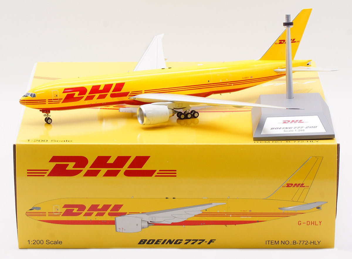 1:200 B-Models DHL Boeing 777-F G-DHLY Passenger Plane Diecast Aircraft Model