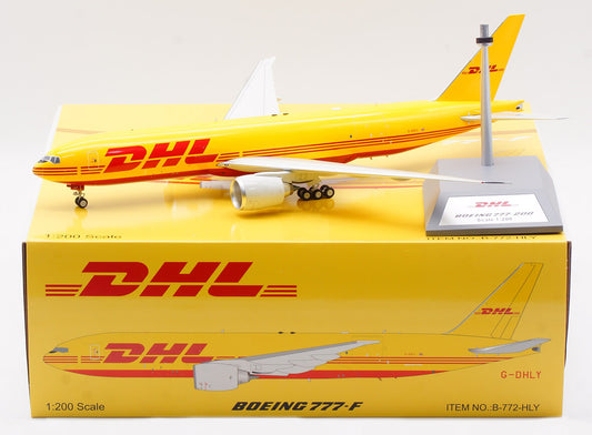 1:200 B-Models DHL Boeing 777-F G-DHLY Passenger Plane Diecast Aircraft Model