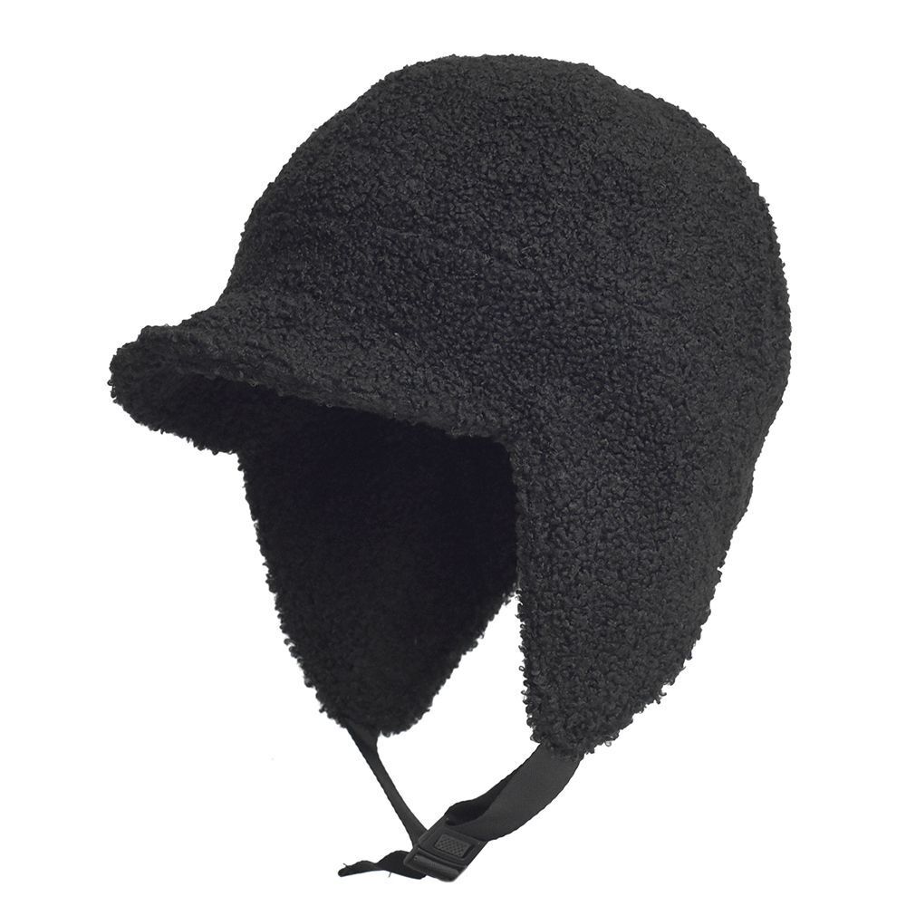 Men Winter Hats W/ Visor Outdoor Fleece Warm Windproof Earflap Skull Cap Trapper