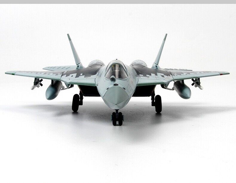 1:72 28CM SU-57 Fighter Plane Aircraft Aeroplane Diecast Military Airplane Model