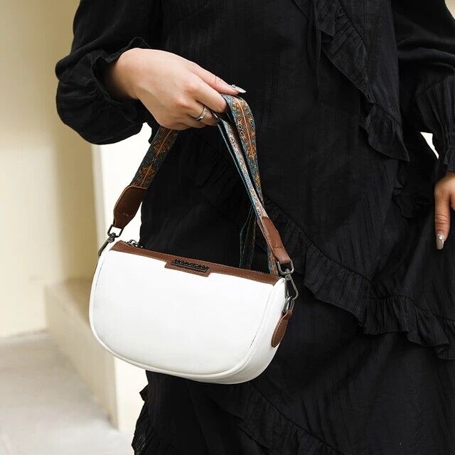 Genuine Leather Crossbody Bag For Women Luxury Design Bag Oil Waxed Handbag Gift