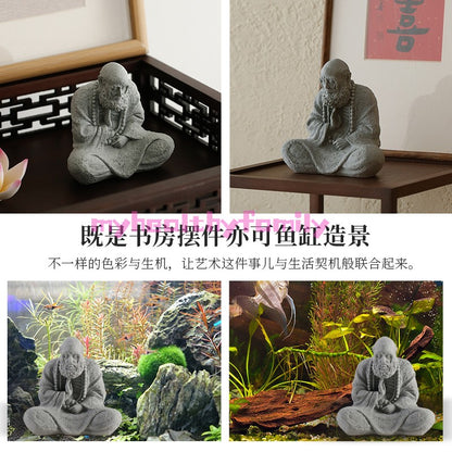 1pc Zen Inspired Bodhidharma Tea Pet Decoration Tea Table Desktop Decoration