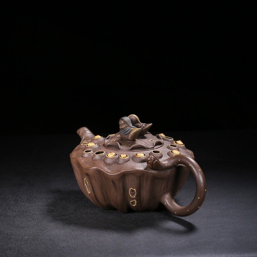 Chinese Yixing Zisha Clay Handmade Exquisite Teapot（鸳鸯 底款：蒋蓉）