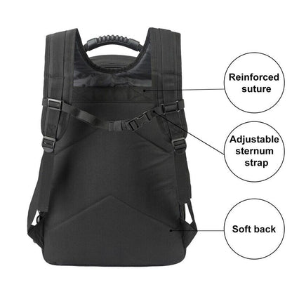 Military Tactical Backpack Rucksack Expandable Outdoor Travel Bag Camping Hiking