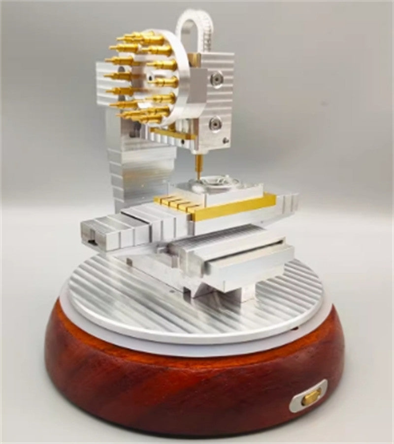 Mini Milling Machine Model Simulation Mechanical Milling Machine Crafts Model