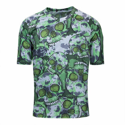 Downhill Jersey Skull Men Mountain Bike Offroad MX Cycling Clothes MTB Bicycle