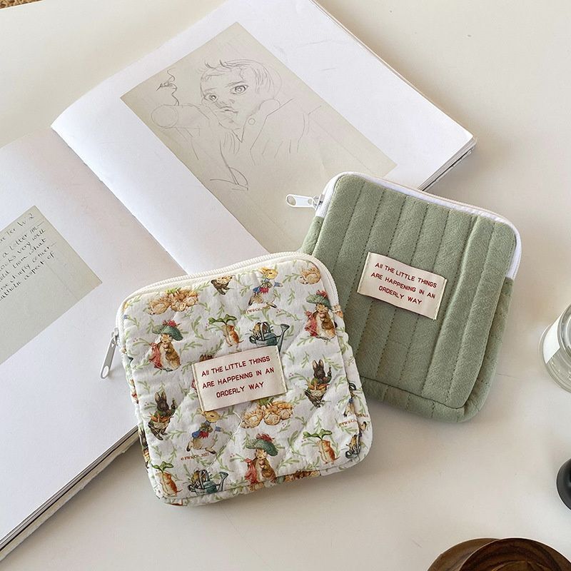 Napkin Storage Bag Cotton Coin Purse Jewelry Organizer Pouch Makeup Cosmetic Bag