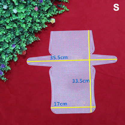 Knitting & Weaving Plastic Mesh Sheet Chenille DIY Bag Accessories Knit Helper~