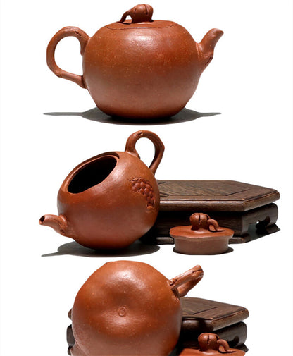 150ml Handmade Tea Pot Health Care Real Yixing Zisha Duan Clay Pot Pomegranate