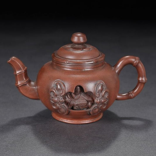 Vintage Chinese Yixing Purple Clay Teapot Zisha Ceremony Teaware Collection Rare