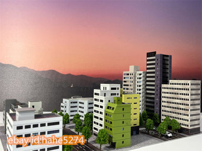 1/300 Morden Building Model Street Road Model Scene Photography Scene Set