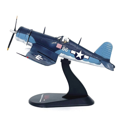 1/72 Scale WWII USMC F4U Corsair Fighter VMF-214 White 86 Model Plane Gift