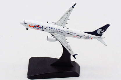 JC Wings SDA Shandong Airlines B737-8MAX B-1275 1：400 plane Pre-builded Model