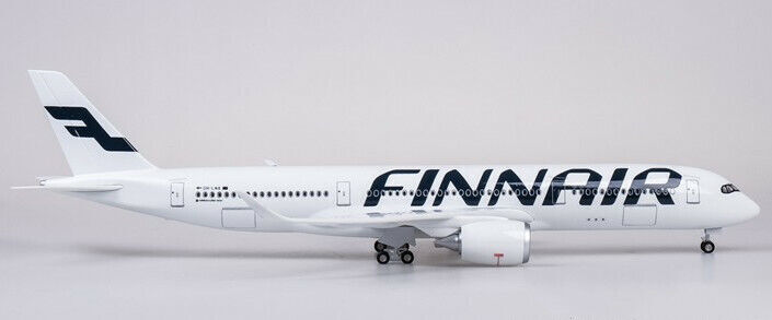 47CM 1:140 FINNAIR AIRBUS A350 Passenger Airplane Landing Gear Resin Plane Model