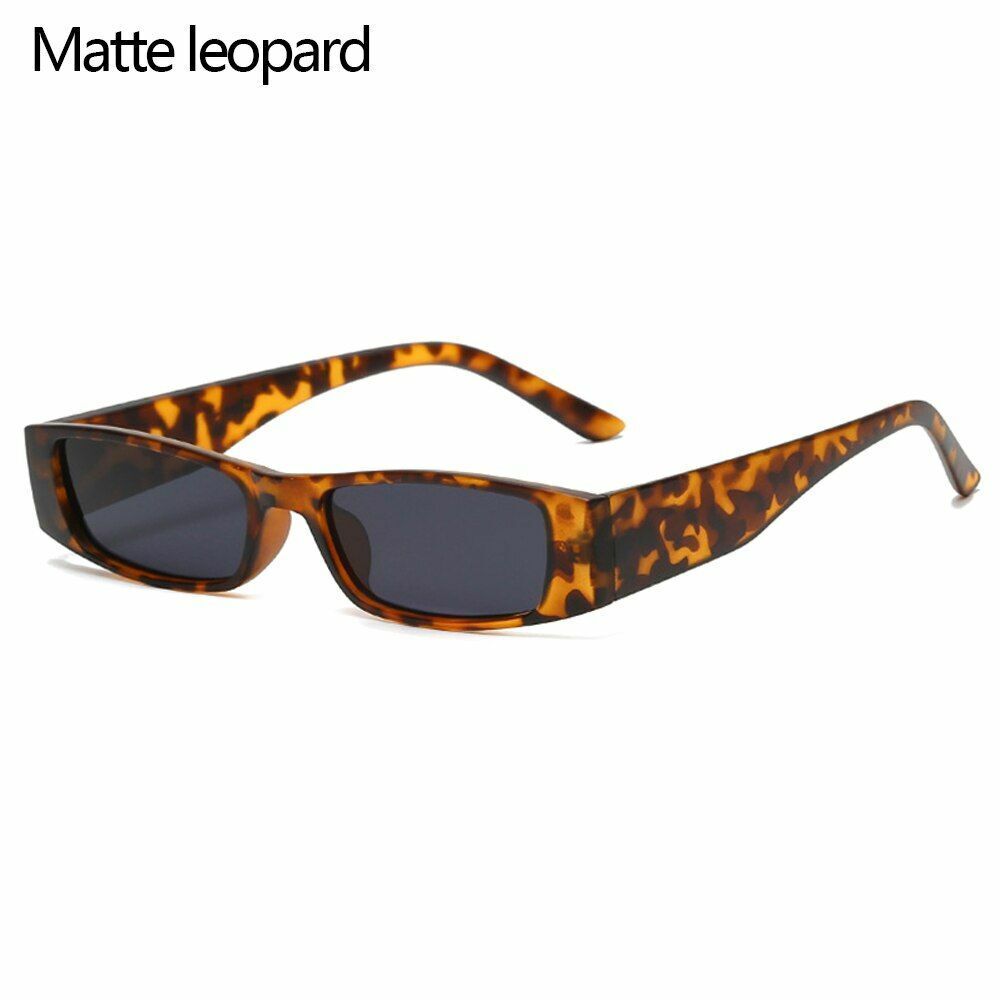 Sunglasses Vintage Retro Small Frame Rectangle Square Narrow Eyewear UV400 26MM
