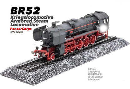 1/72 Corps BR52 Kriegslocomotive Armor Steam Locomotive Train Finished Model