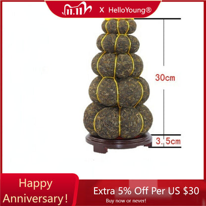 3000g Yunnan Pu-erh Green Tea 5 Layer Pumpkin Pumpkin Type Craft Pu'er Gift-
