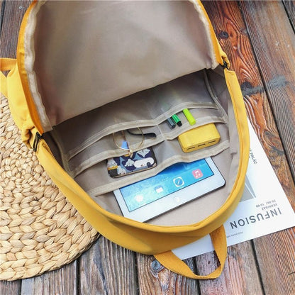 Waterproof Nylon Backpack Multi Pocket Travel School Bags Nylon Polyester Zipper