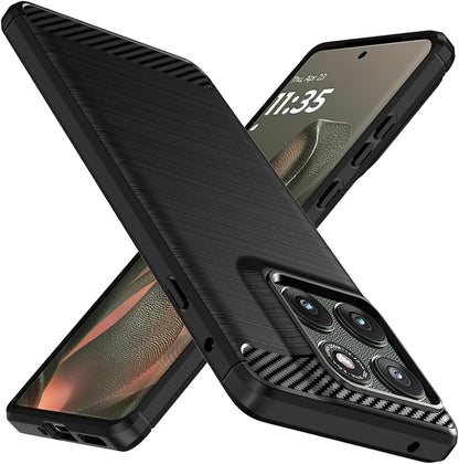For Motorola Edge 2025 Case: Shock-Absorption Flexible TPU Rubber Protective Cov