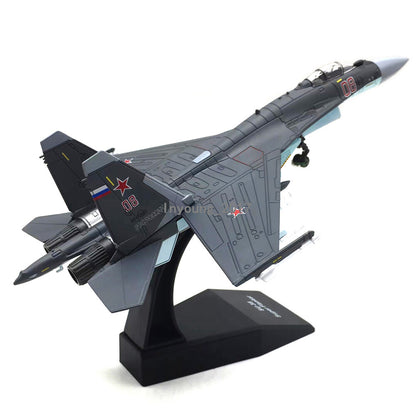 1/100 Russian SU-35 Super Flanker 2014 Fighter Diecast Metal Airplane Model