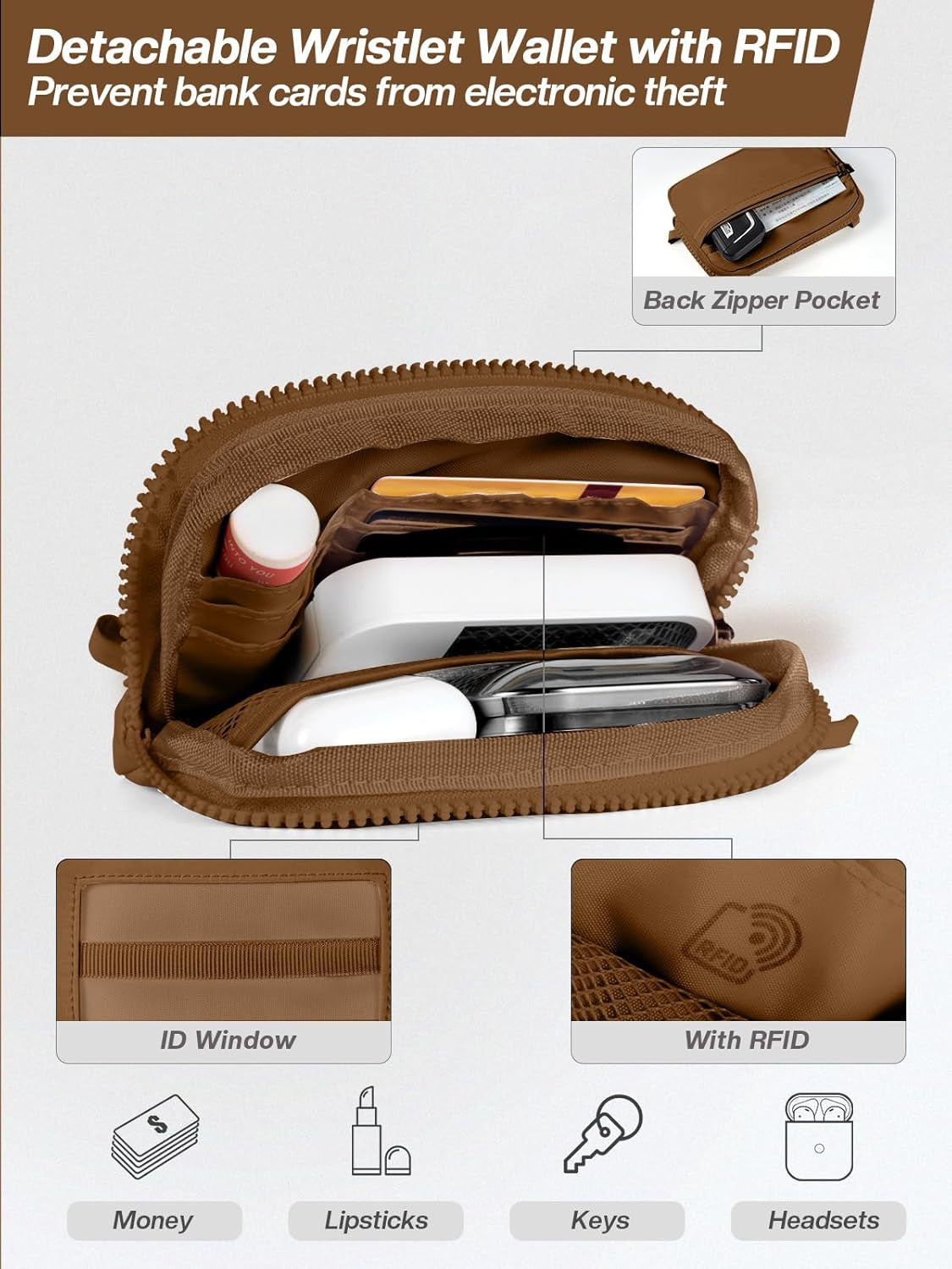 Clip and Go Strap for Phone with Wallet Crossbody Phone Lanyard Adjustable and D