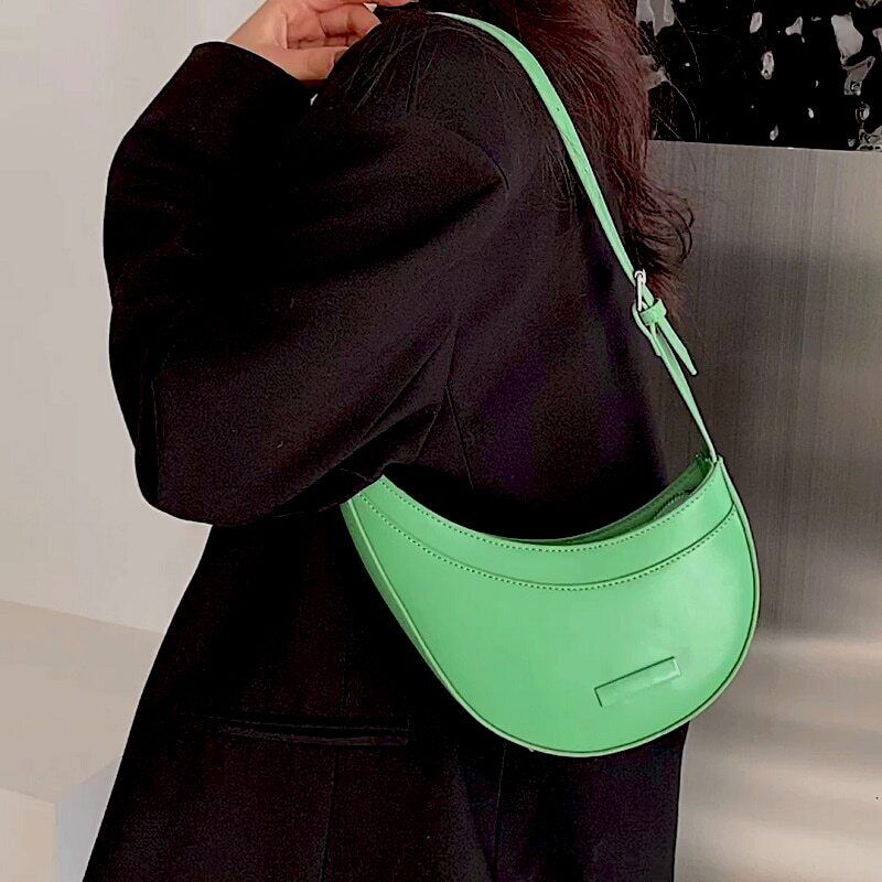 Women Shoulder Bag PU Leather Purse and Handbag Shopper Underarm Bag