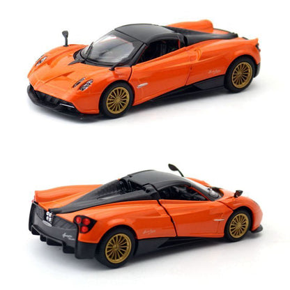 1:32 Diecast Pagani Huayra Roadster Metal Car Model Toy Pull Back Sound Light