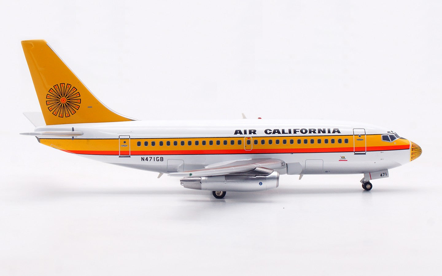 1:200 Inflight200 AIR CALIFORNIA Boeing 737-100 Passenger Airplane Diecast Model