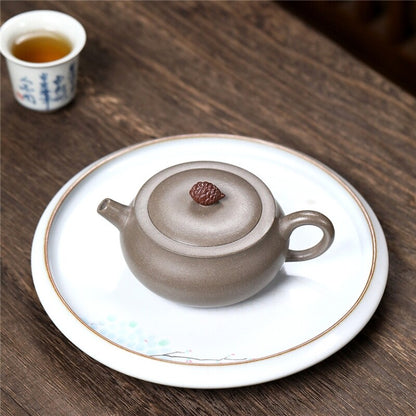 Handmade Tea Pot On Sales Marked Real Yixing Zisha Clay Ball Shaped Infuser Hole