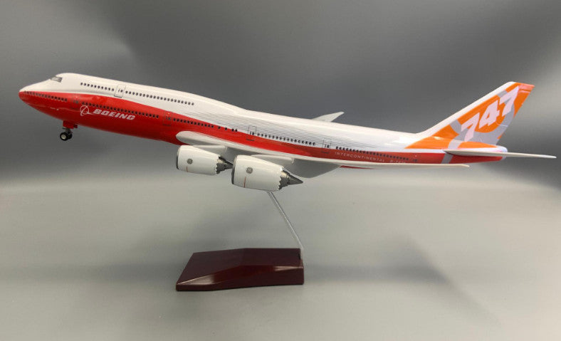 1:160 47CM BOEING 747-8 Passenger Airplane Landing Gear Resin Aircraft Model