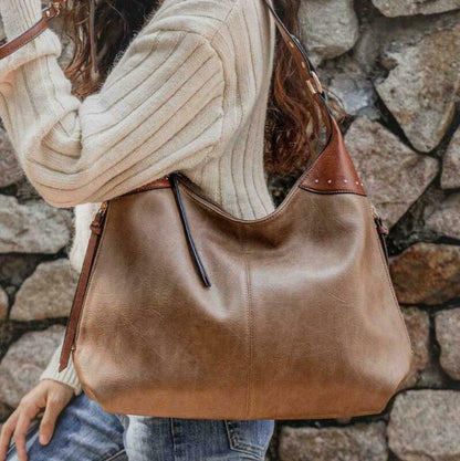 2x Celela Concealed Carry Women Concealed Studs Hobo Shoulder Handbag Purse Bag