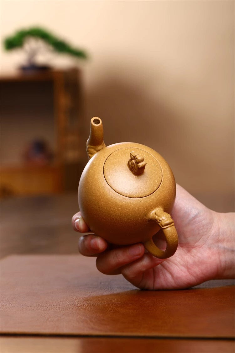 200cc Chinese Yixing Handmade Zisha Teapot Duan Clay Meirenjian Gongfu Tea Pot