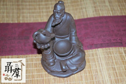 Chinese tea pet (souvenir) - Lu Yu (incense burner with incense set)