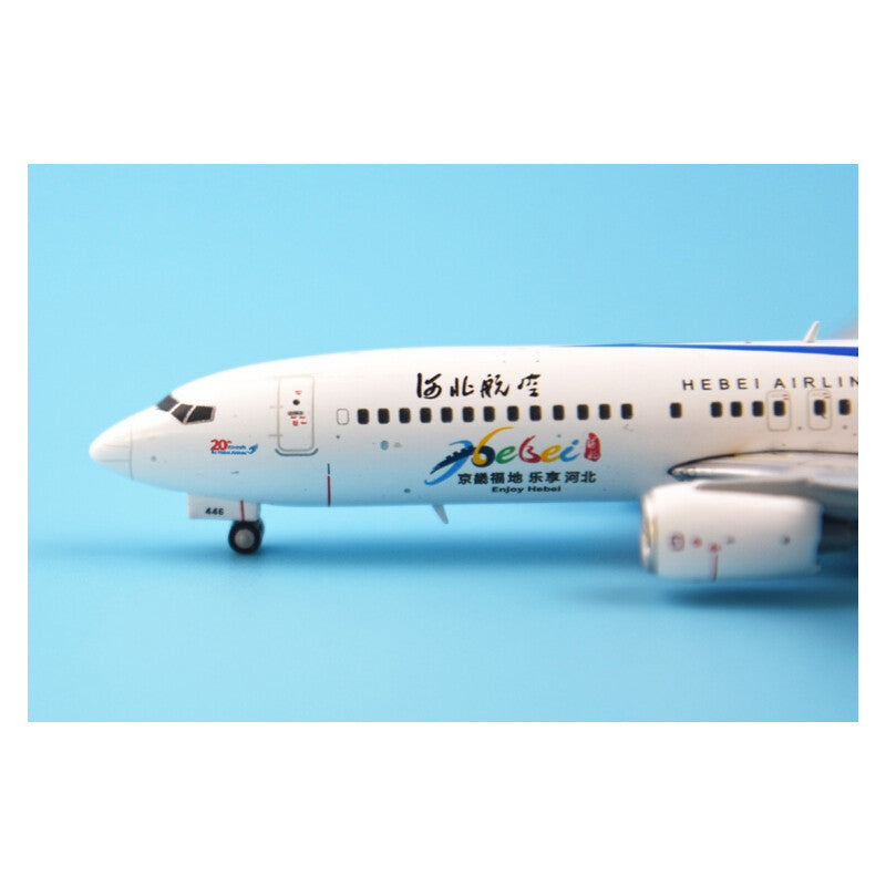 JC Wings HEBEI AIRLINES for Boeing 737-800 B-1446 1/400 plane Pre-builded Model