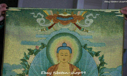 36 "Tibet Buddhismus Seidentuch Shakyamuni Sakyamuni Buddha Thangka Tonka