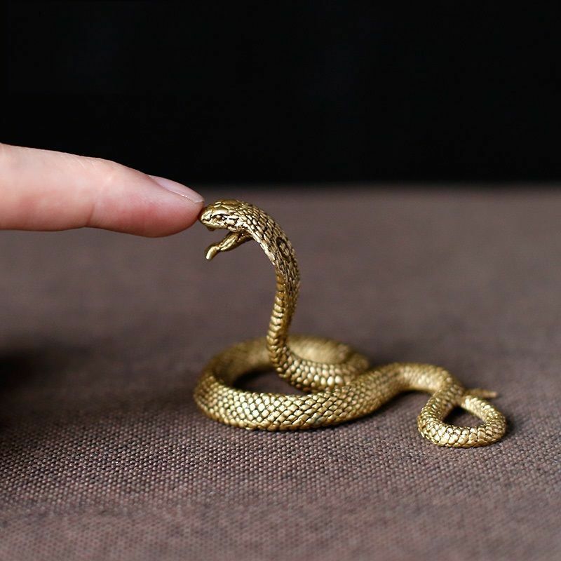 Zodiac Snake Ornaments Pure Copper Cobra Exquisite Boutique Brass