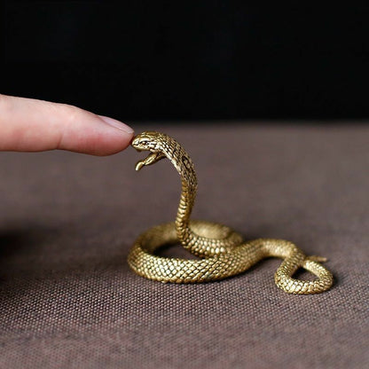 Zodiac Snake Ornaments Pure Copper Cobra Exquisite Boutique Brass