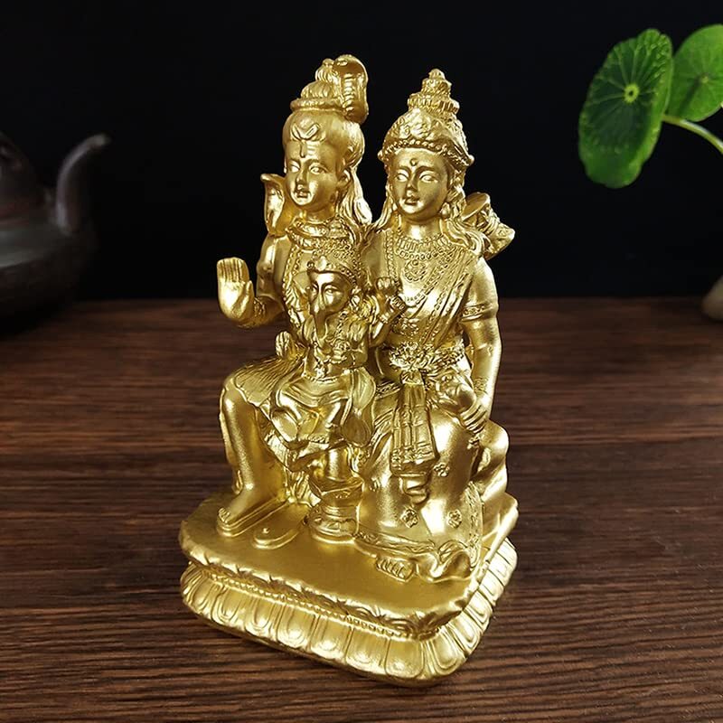 4.33" New Golden Shiva Statue Hindu Lord Ganesha Vishnu Buddha Statue Figurine