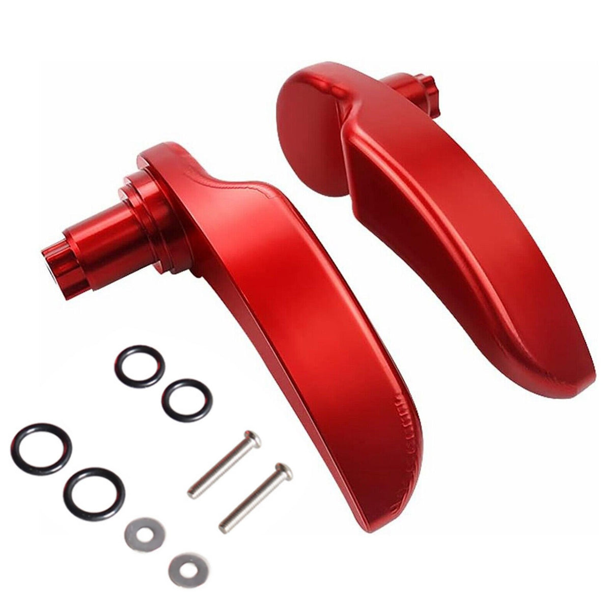 Red Motorcycle Saddlebag Latch Lever Lid Lifter For CVO Road Glide Ultra FLTRUSE