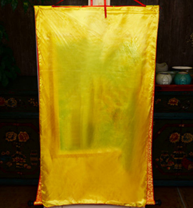 Tibet Tibetan Buddha Print Silk Gild Thangka Thanka Buddhism Ksitigarbha Buddha