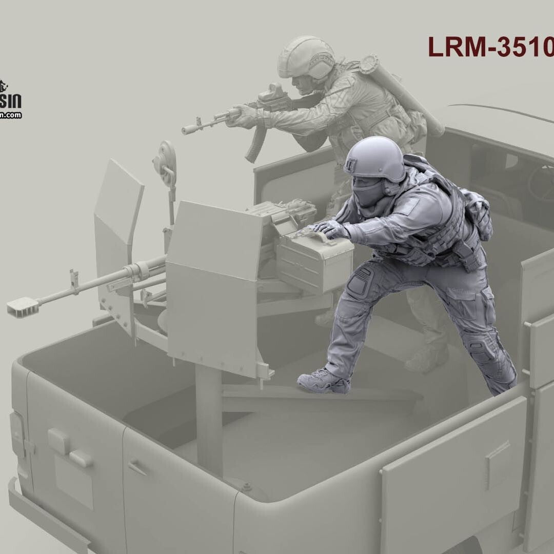 1/35resin figures model kit Resin Modern Soldier Gunner 1man A326
